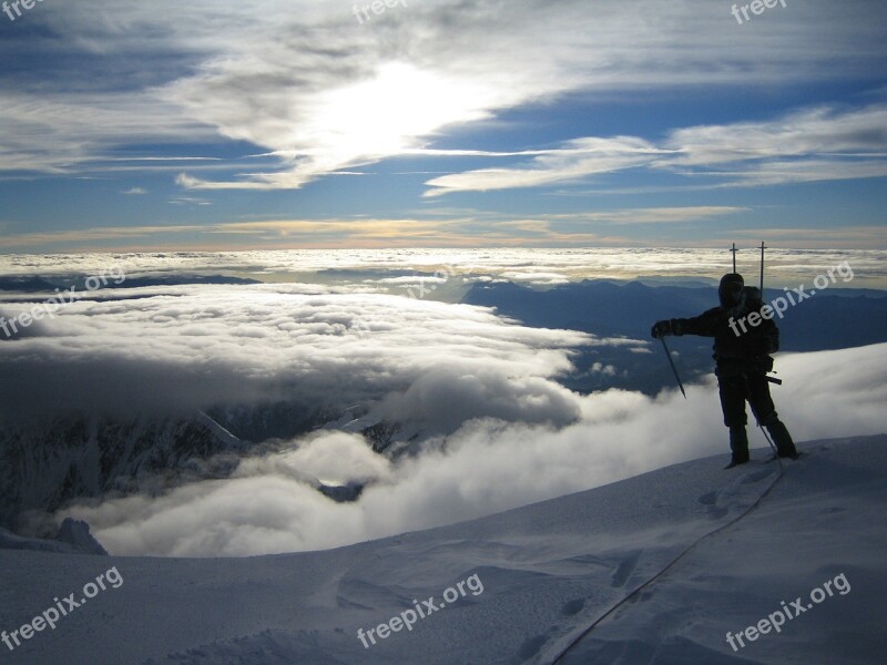 Mountain Mont Blanc Summit France Landscape