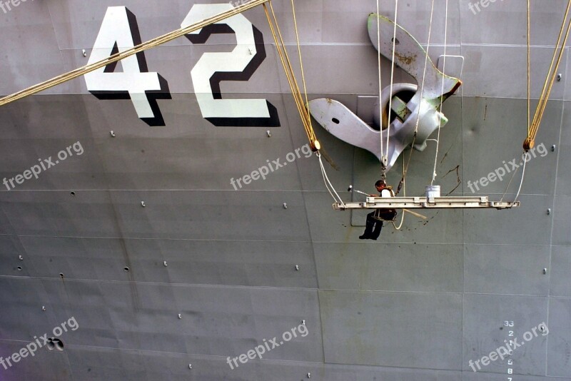 Anchor Maintenance Naval Ship Painting Work