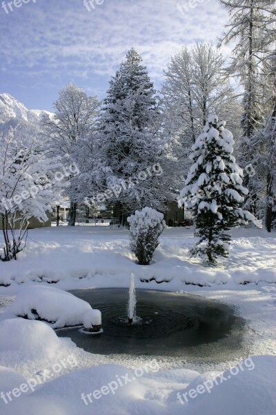 Oberstdorf Ice Wintertime Icy Cold