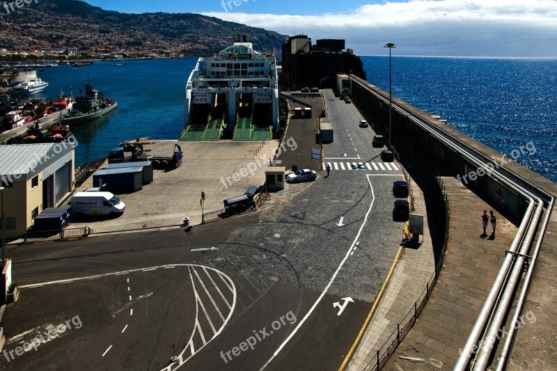 Madeira Funchal Port Ship Free Photos