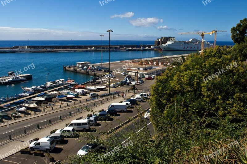 Madeira Port Funchal Ships Free Photos