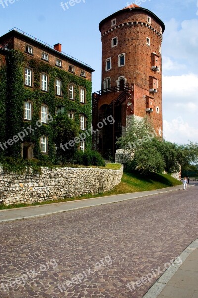 Kraków Tower Historic Center Architecture Poland