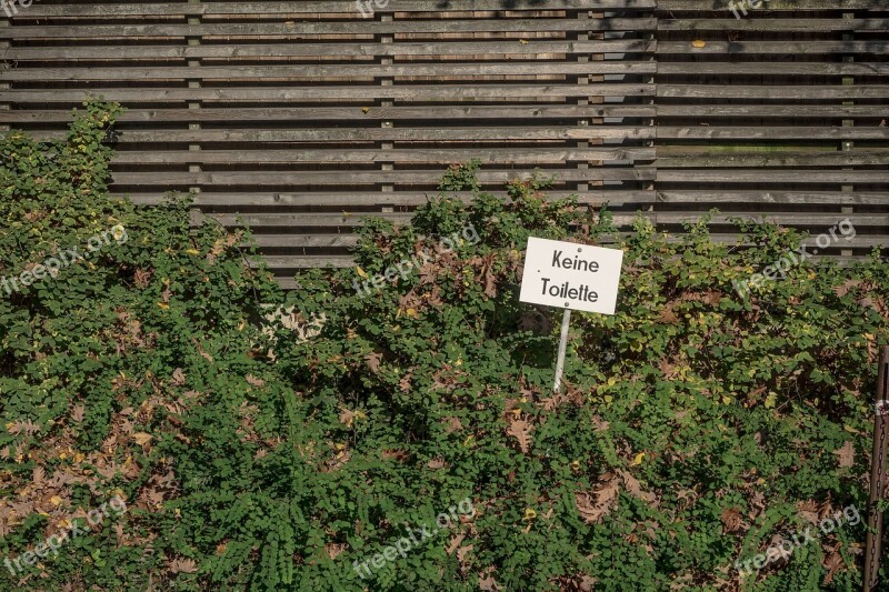 Fence Hedge Neighbor Wc Loo