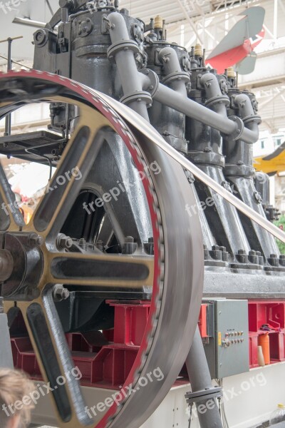 Steam Engine Steam Machine Wheel Flywheel