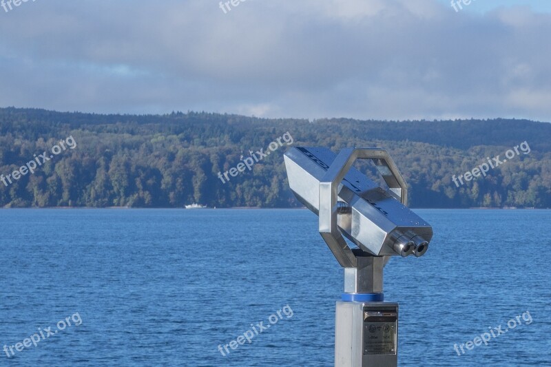 Binoculars Lake Constance Lake View Telescope