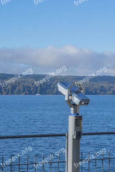 Binoculars Lake Constance Lake View Telescope