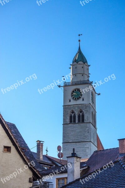 überlingen Steeple Landmark Bell Sky