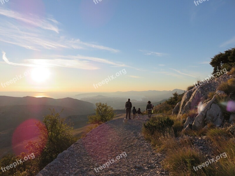 Croatia Split View Mountain Sunset