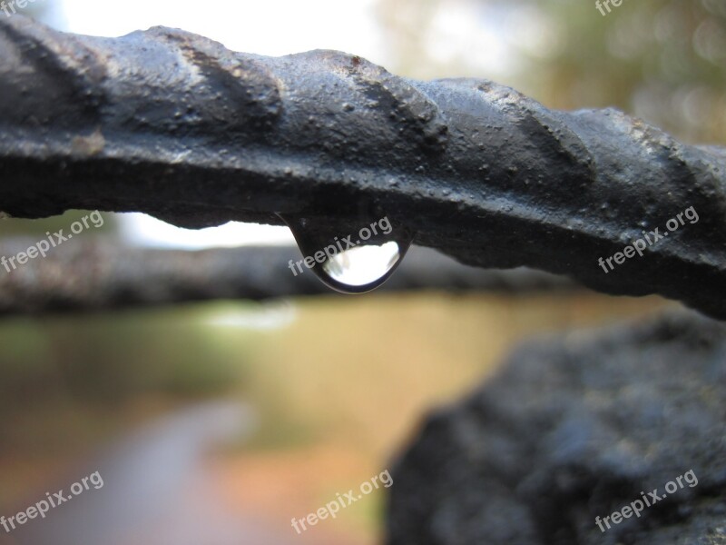 Raindrop Mirroring Water Drip Macro