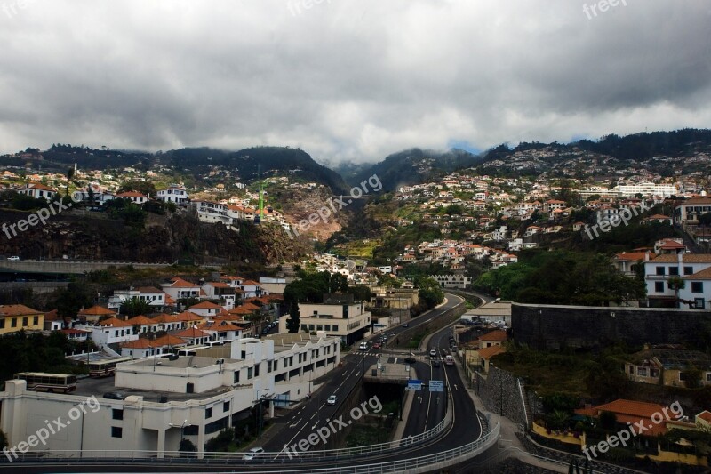 Madeira Funchal Portugal Panorama City