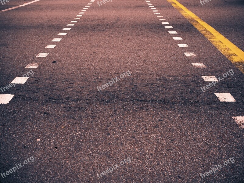 Road Walkway Crossing Mark Line