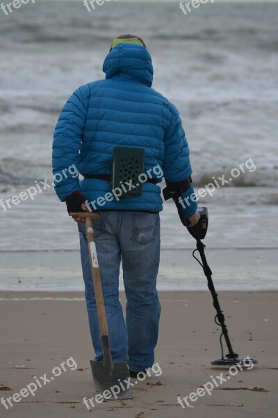 Fortune-hunter Man People Sea Beach