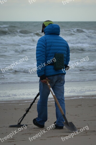 Fortune-hunter Man People Sea Beach