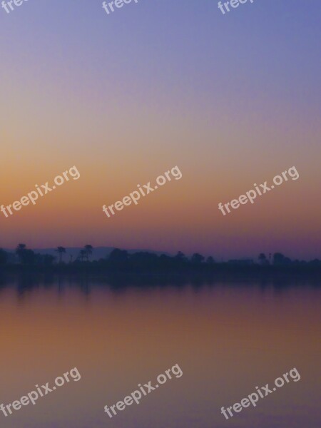 Nile Egypt Sunset River Free Photos