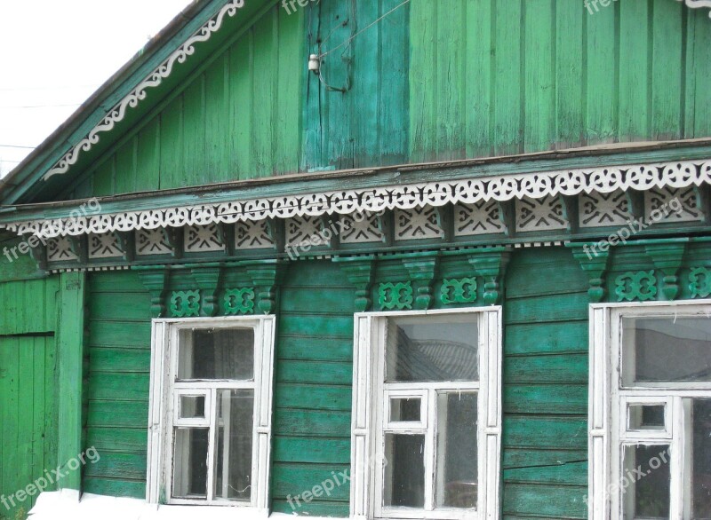 Russia Dacha Wooden Houses Sculpture Free Photos