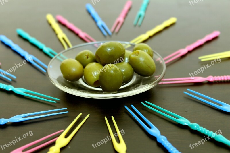 Olives Green Olives Snack Entry Strip Taste