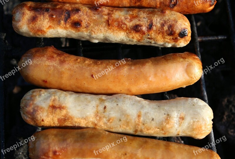 Sausage Fry Bratwurst Barbecue Sizzle