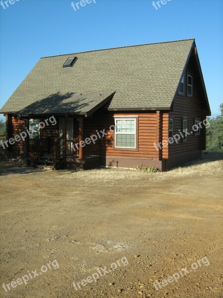 Log Cabin House Rural Home