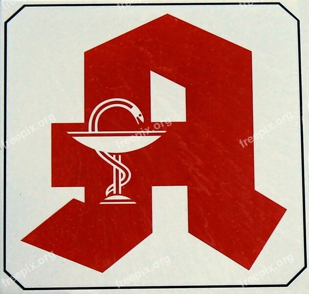 Pharmacy Advertising Sign Note Shield