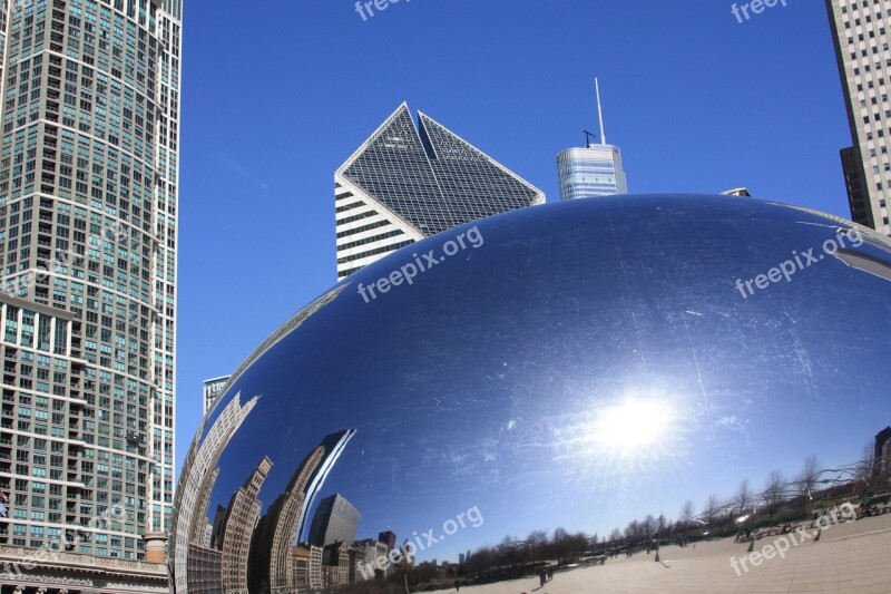 Chicago Chicago Bean Mirroring Metal Metal Ball