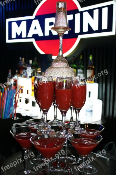 Cocktails Blood Mary Bloody Glass Drink