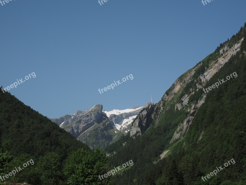 Mountains Alpine Mountain Säntis Free Photos