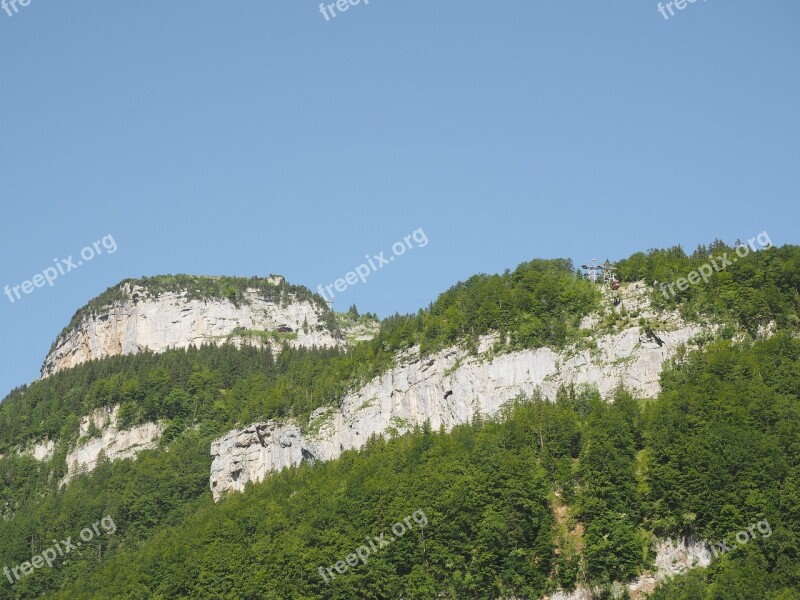 Mountains Alpine Cable Car Ebenalp Wildkirchli