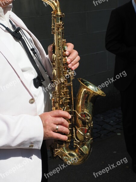 Saxophonist Saxophone Player Musician Music Saxophone