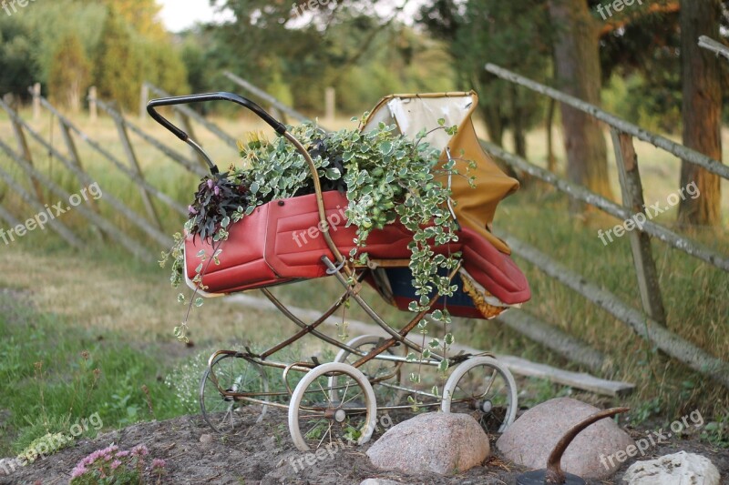 Stroller Cart Abandoned Free Photos