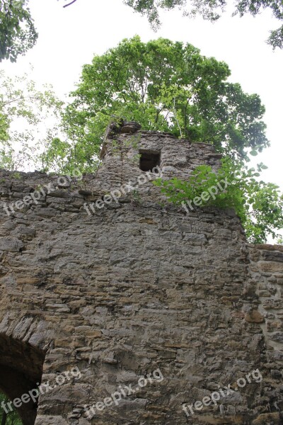 Castle Burgruine Look Forestry Free Photos