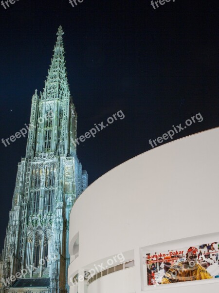 Ulm Cathedral Ulm Münster Night Dom