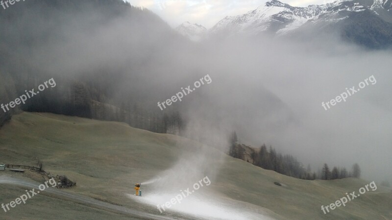 Snow Snow Cannon Solden Winter Sports Snow Arm