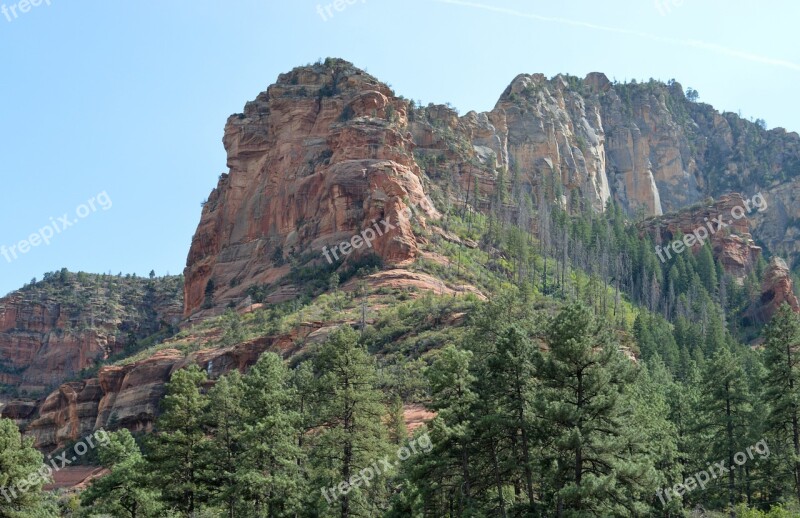 Arizona Slide Rock Rock State Park Landscape