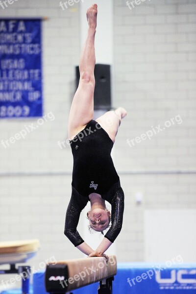 Gymnastics Female Performance Balance Beam