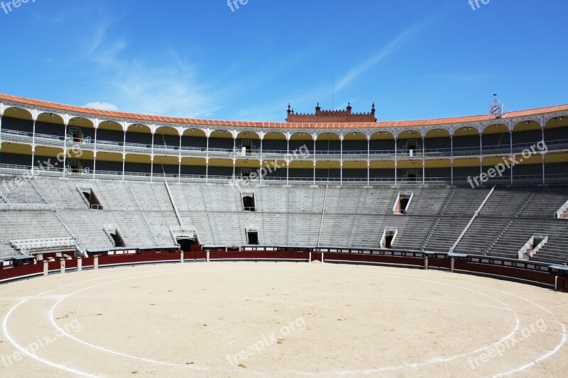 Arena Bullfight Madrid Spain Free Photos