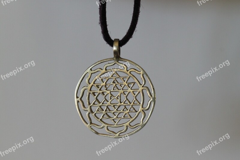 Sri Yantra Lucky Charm Necklace Free Photos