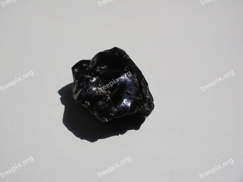 Obsidian Stone Volcanic Rocks Glass Volcanic Rocks Glass