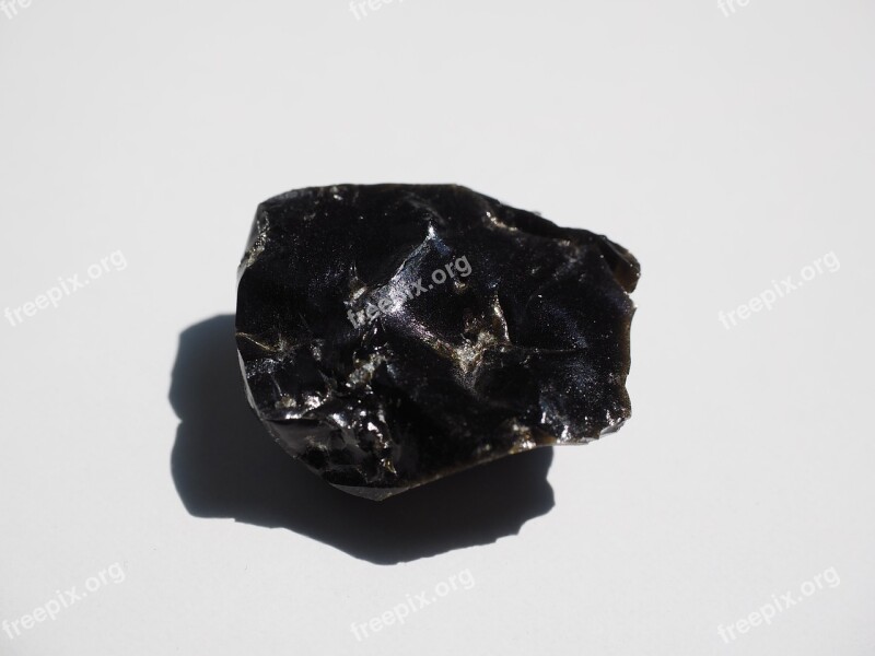 Obsidian Stone Volcanic Rocks Glass Volcanic Rocks Glass