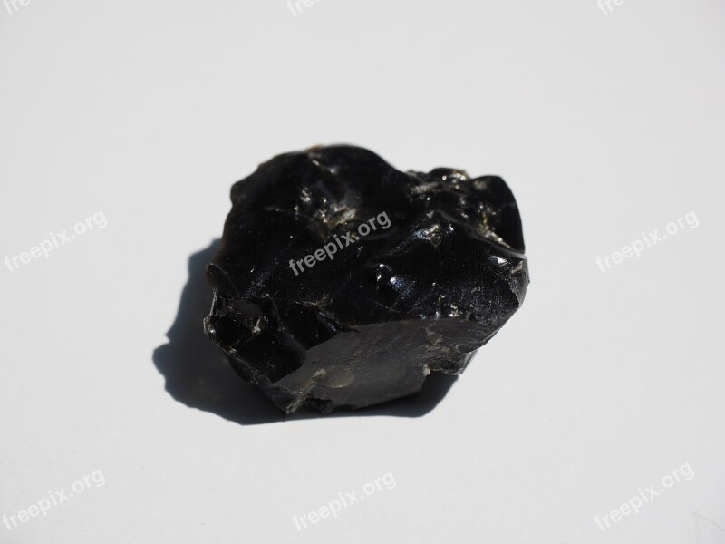 Obsidian Stone Volcanic Rocks Glass Volcanic Rocks Glass