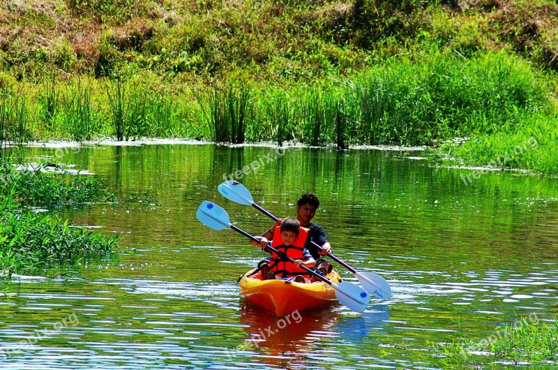 Kayak Sports Rowing Adventure River