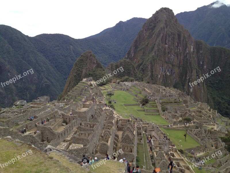 Machu Picchu Archeology Peru Free Photos