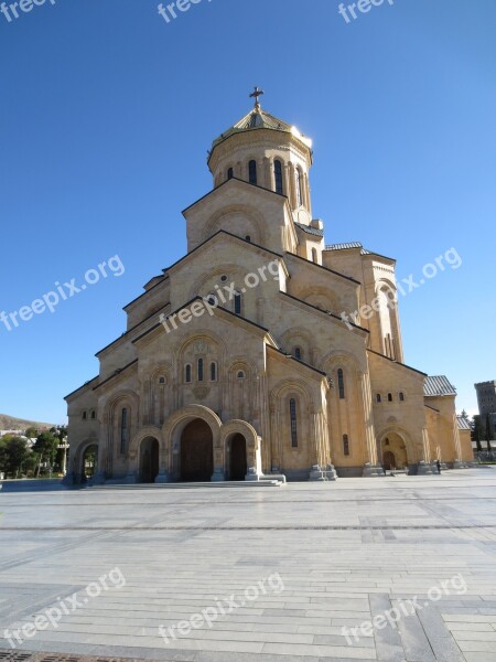 Tbilisi Sameba Sameba Cathederal Orthodox Georgia