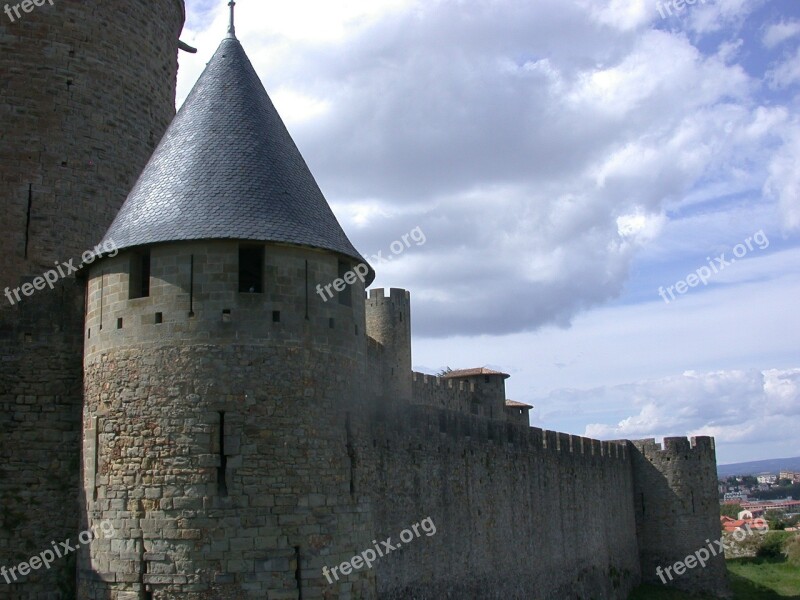 Carcassonne City Medieval Castle Free Photos