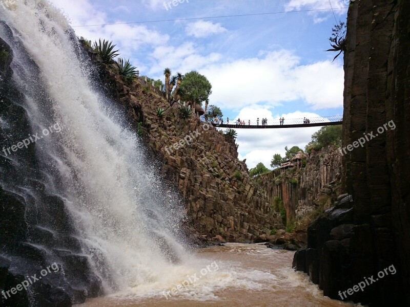 Waterfall Water Nature Landscape River