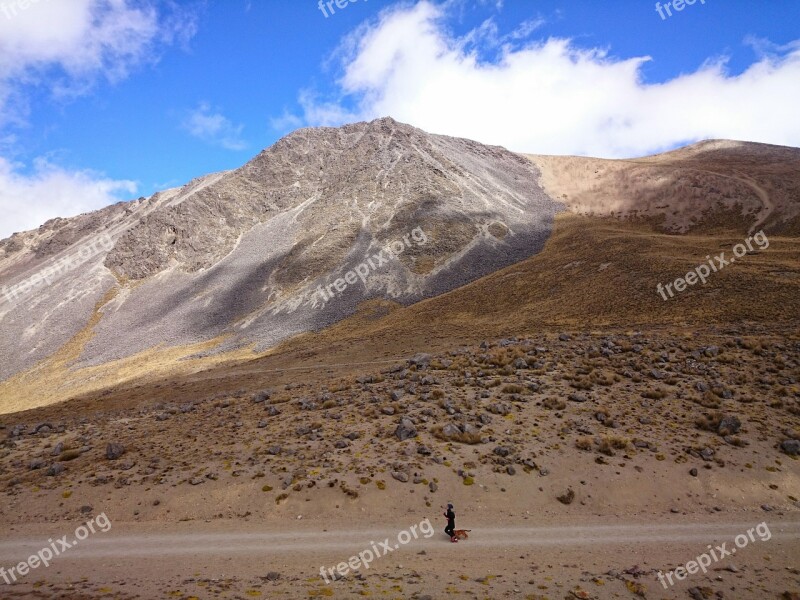 Nevado De Toluca Mountain Sky Clouds Nature