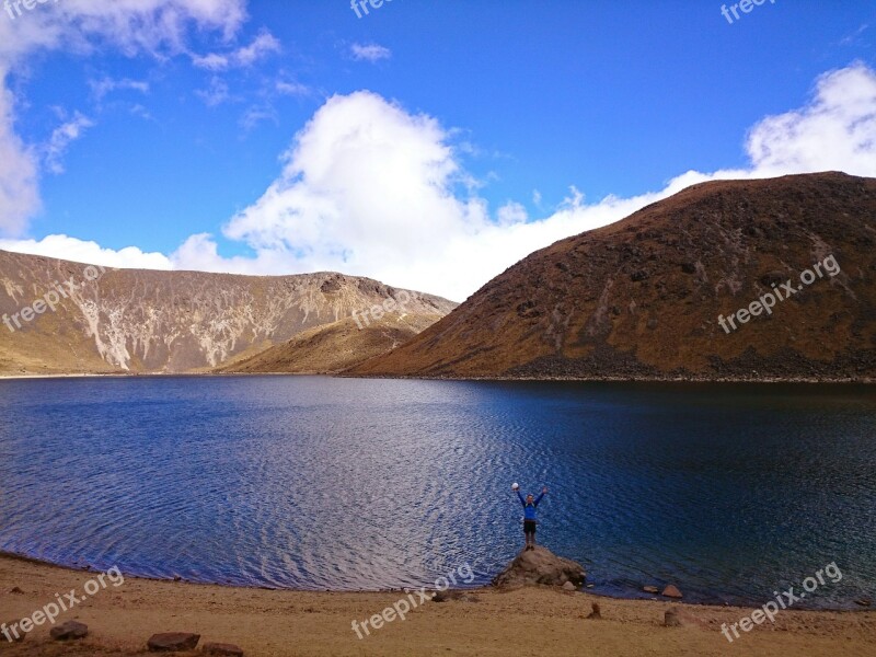 Nevado De Toluca Laguna The Sun Lagoon Mexico State Of Mexico