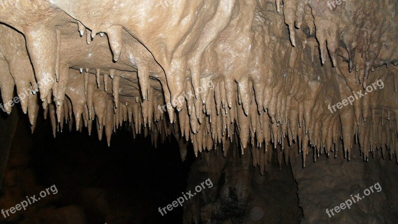 Cave Dripping Cave Flowstone Limestone Underground