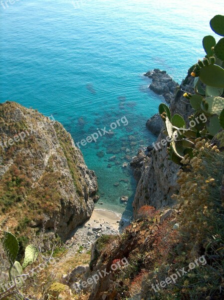 Calabria Italy Capo Vaticano Sea Water