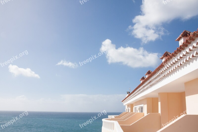 Building Balconies Hotel Vacations Sea