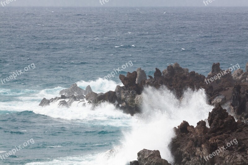 Sea Rock Coast Beach Water